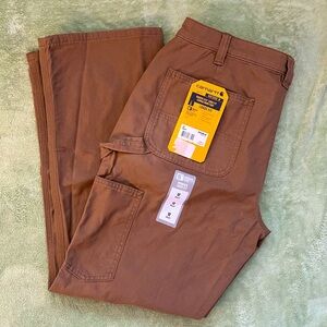 NWT Carhartt relaxed fit cotton duck work pants sz 12 short